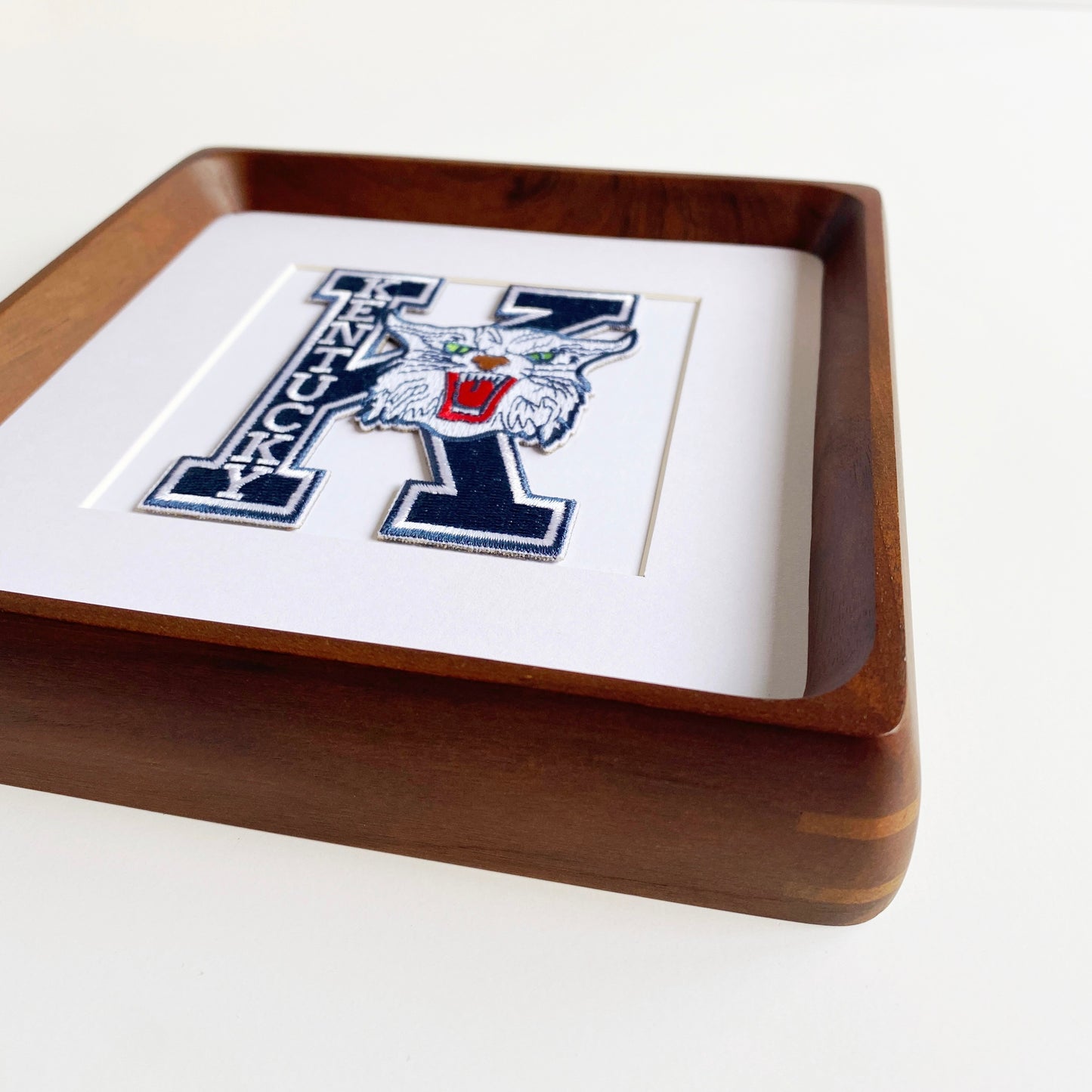 framed university of kentucky vintage patch style three