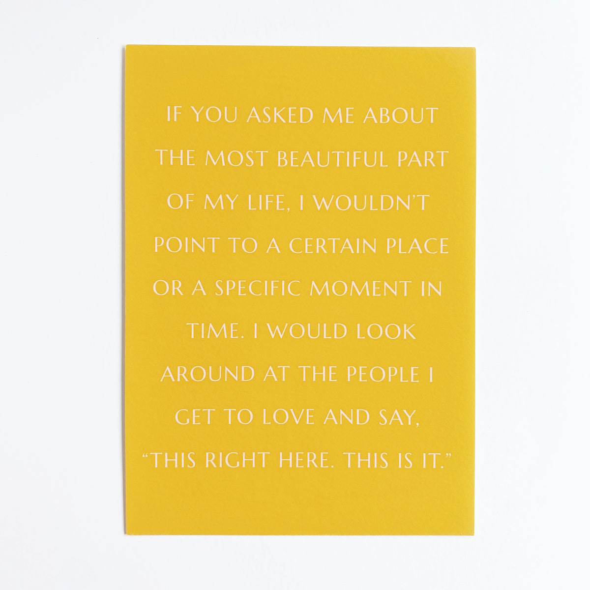 if you asked me fine art print