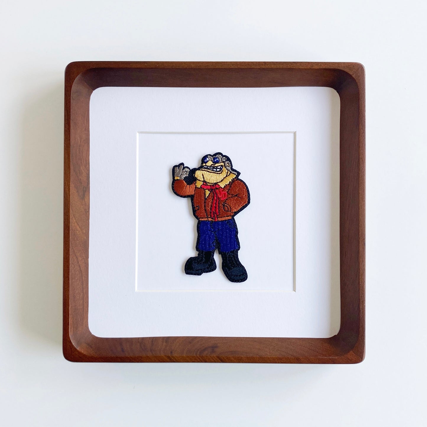 framed university of dayton flyers vintage patch