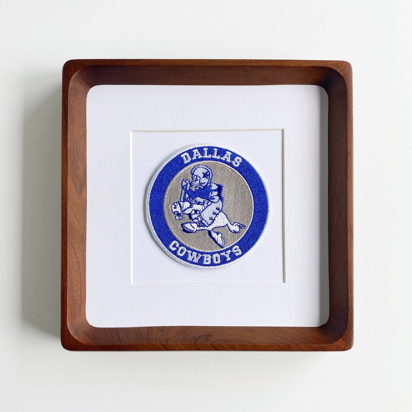 framed dallas cowboys vintage patch