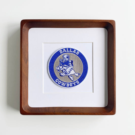 framed dallas cowboys vintage patch