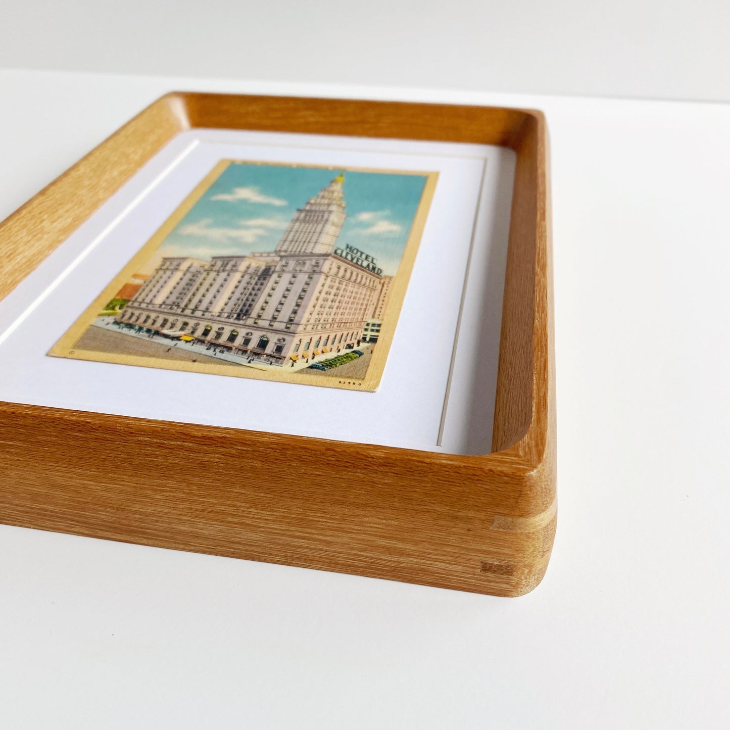 framed cleveland ohio hotel cleveland vintage postcard