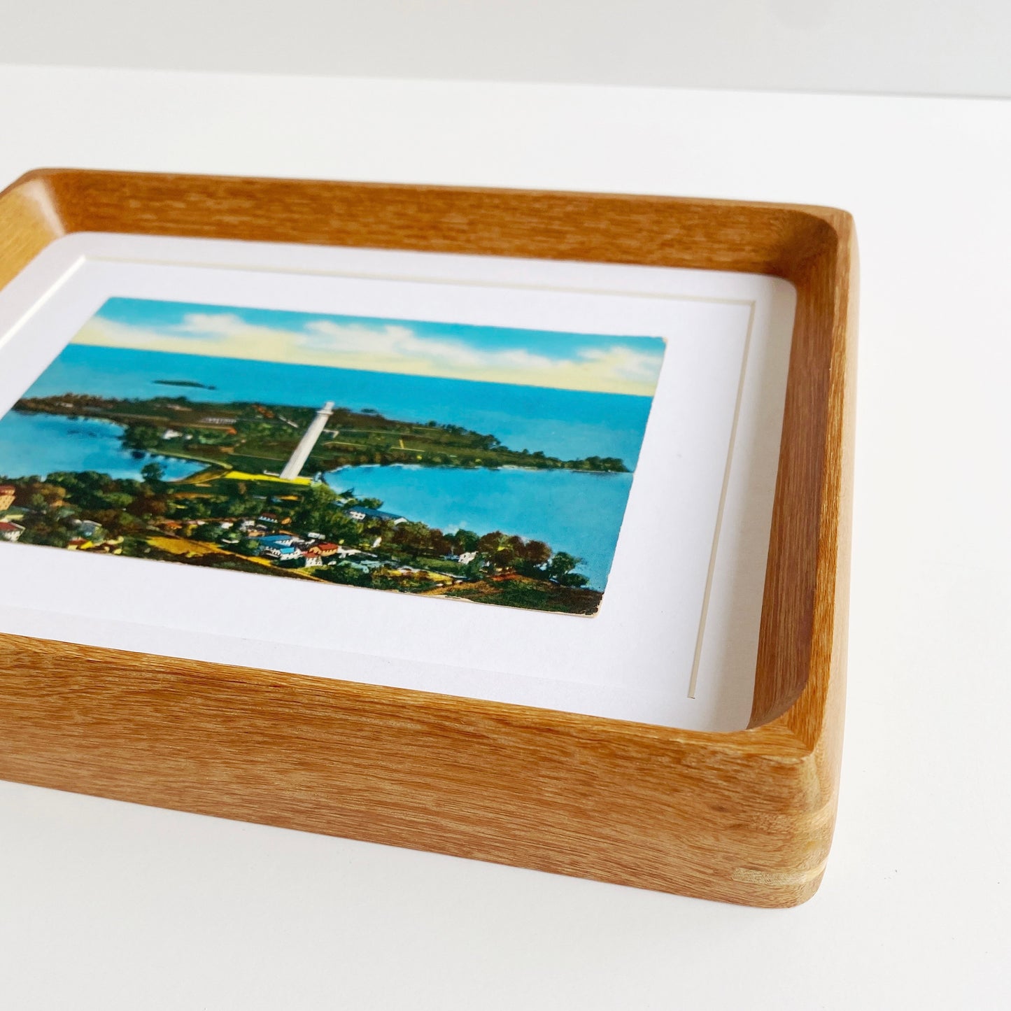 framed put in bay vintage postcard