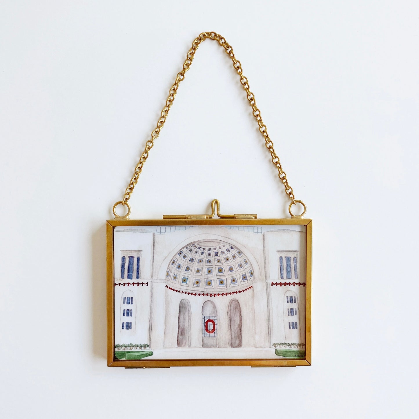 the shoe entrance framed mini print
