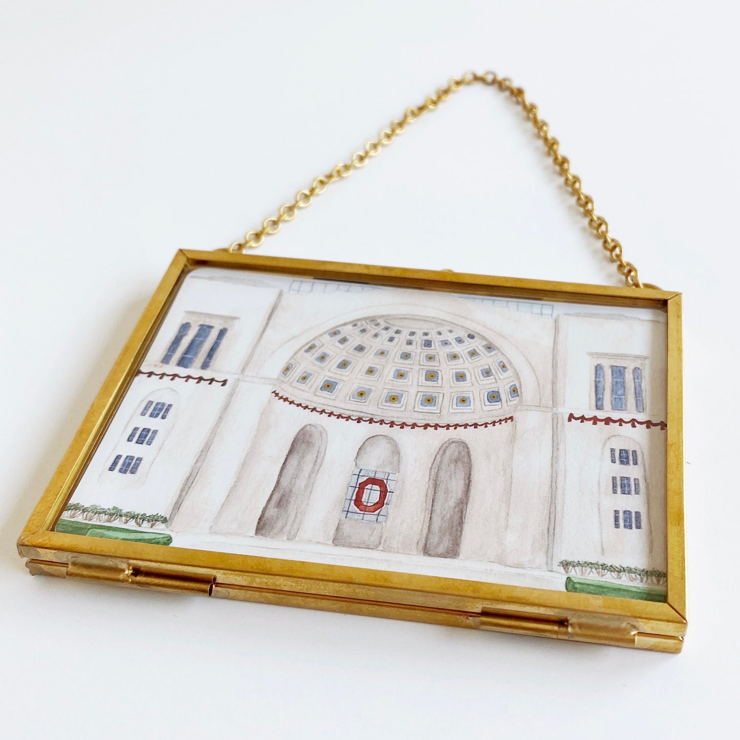 the shoe entrance framed mini print