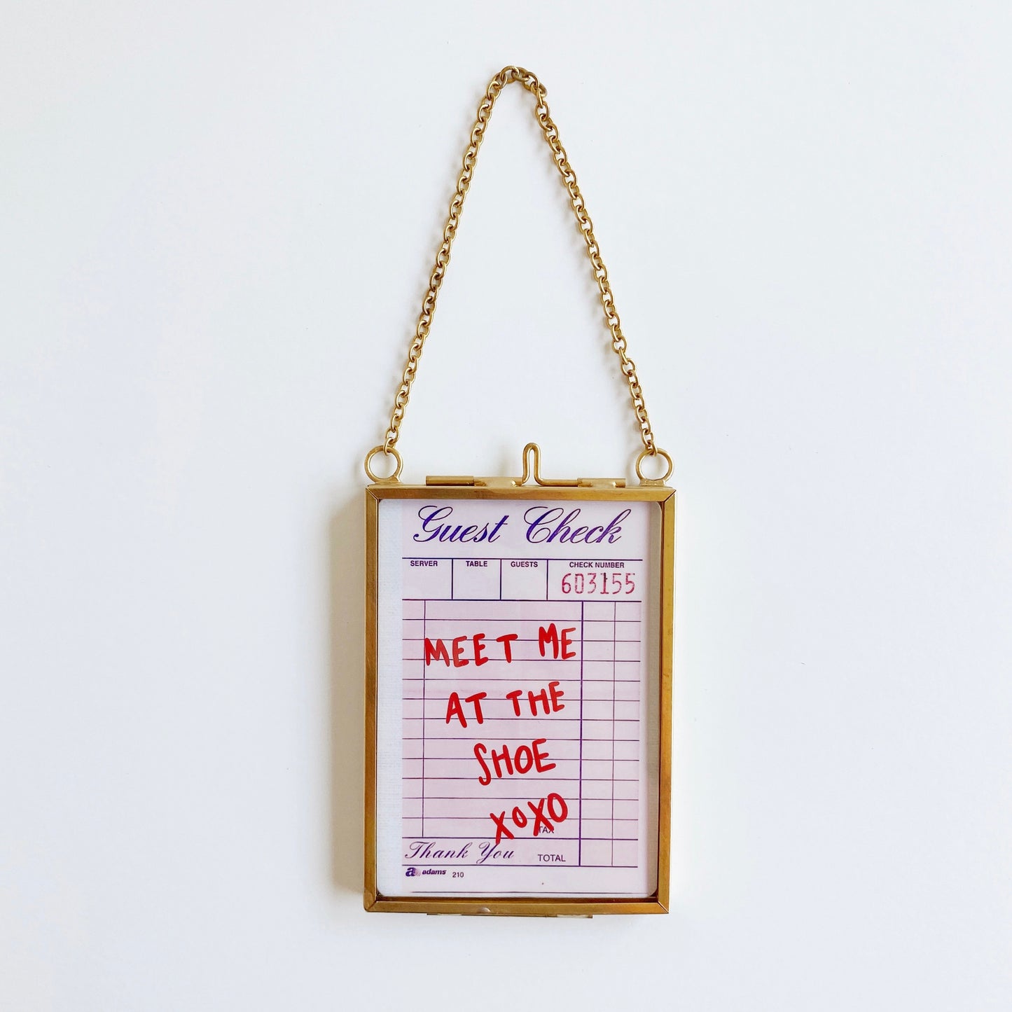 meet me at the shoe framed mini print