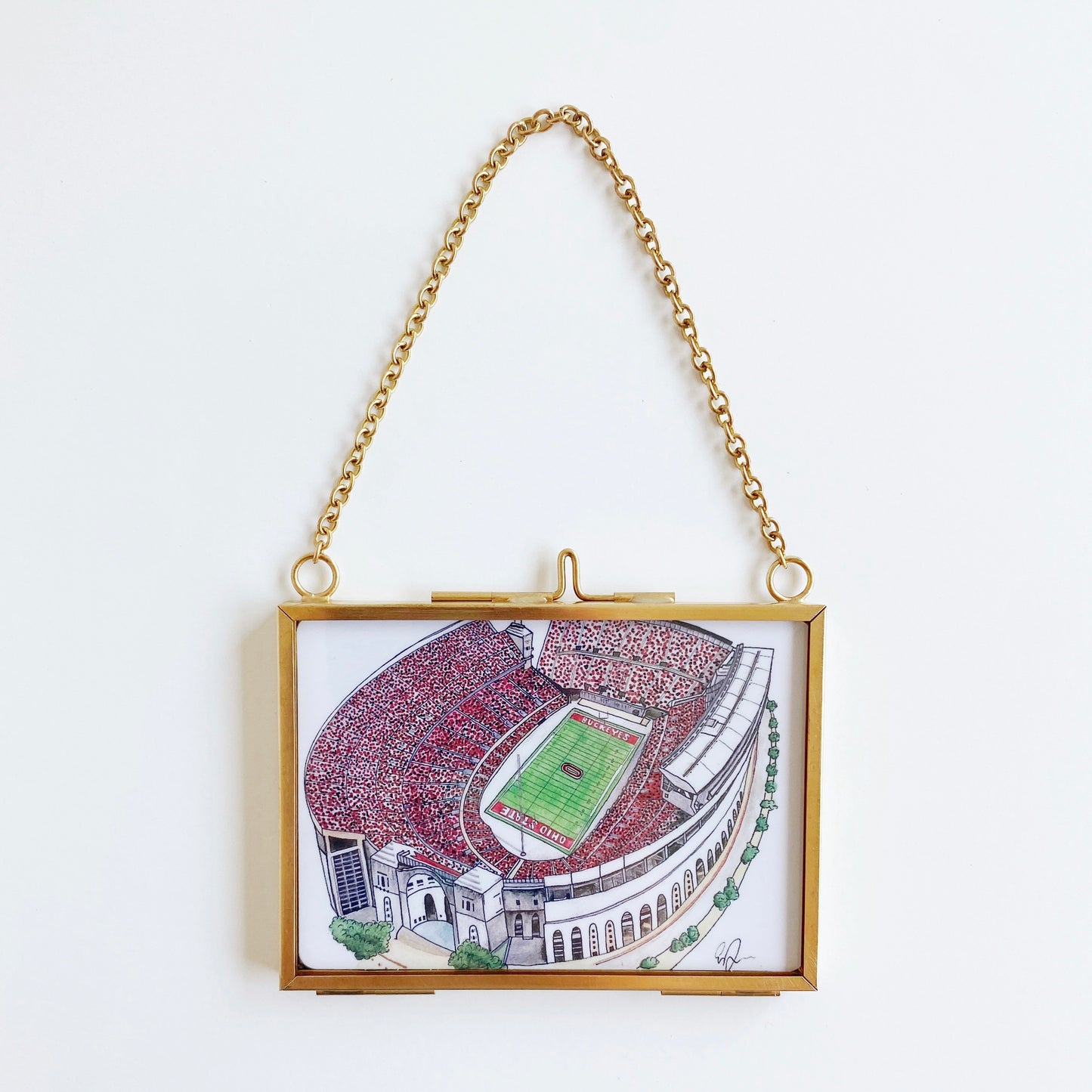 the shoe watercolor framed mini print