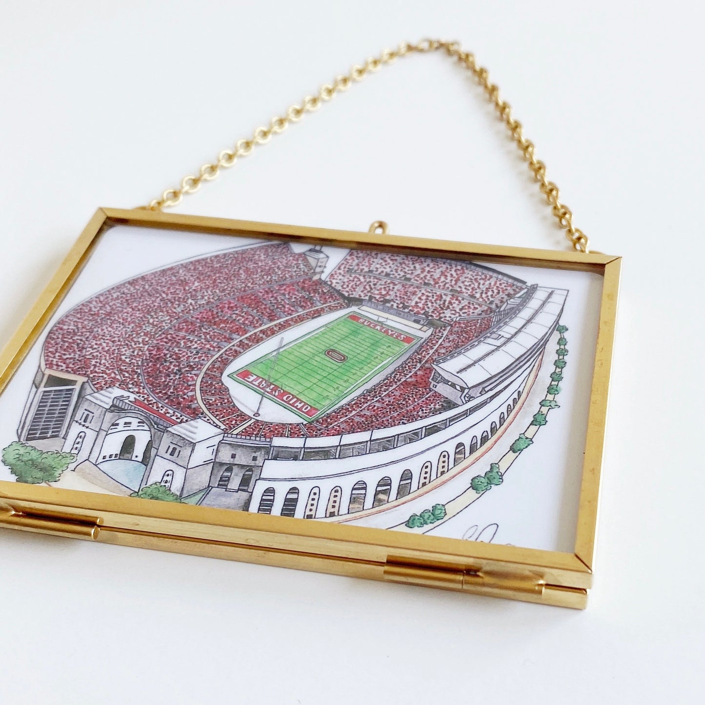 the shoe watercolor framed mini print
