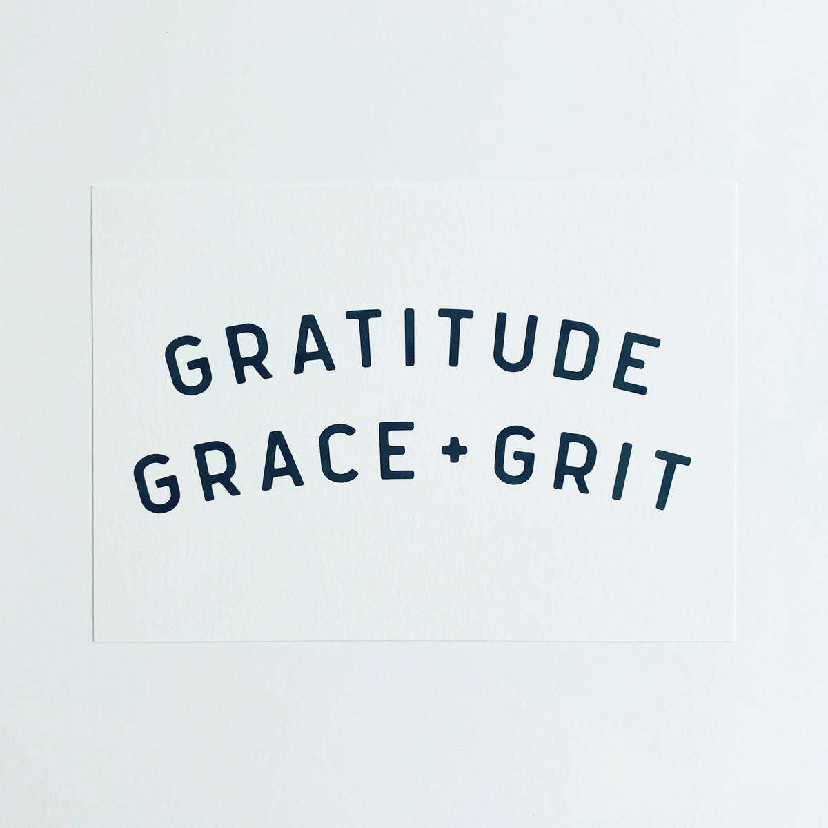 gratitude grace + grit fine art print