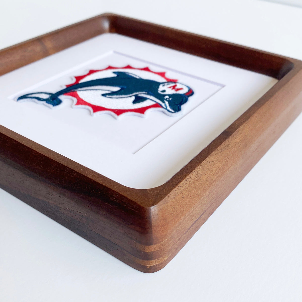 framed miami dolphins vintage patch