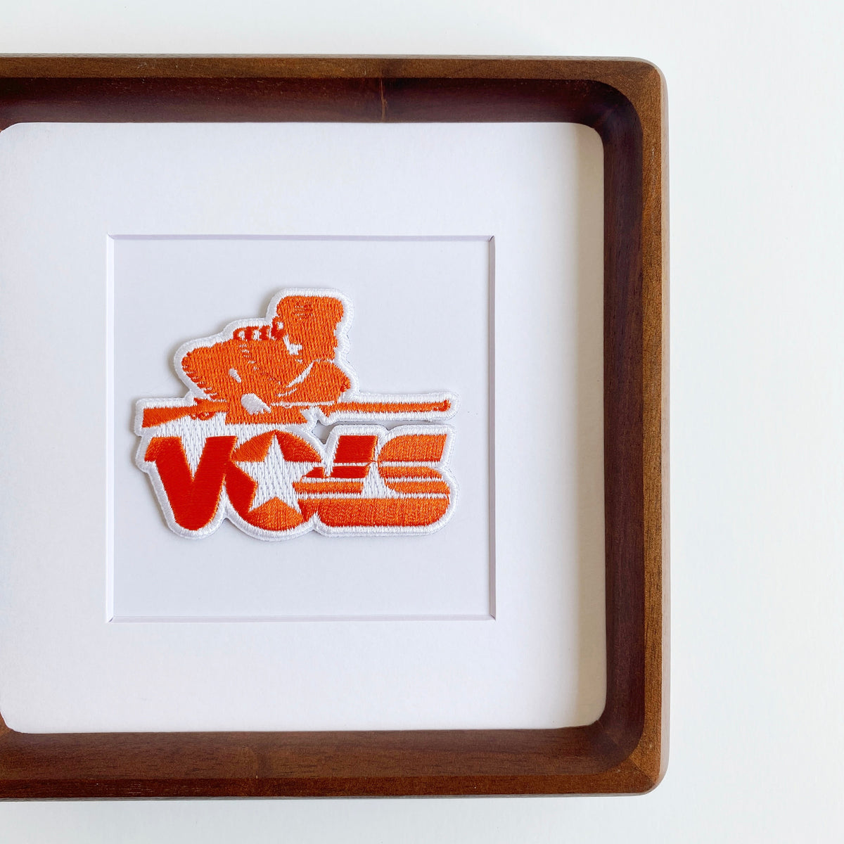 framed university of tennessee volunteers vintage patch