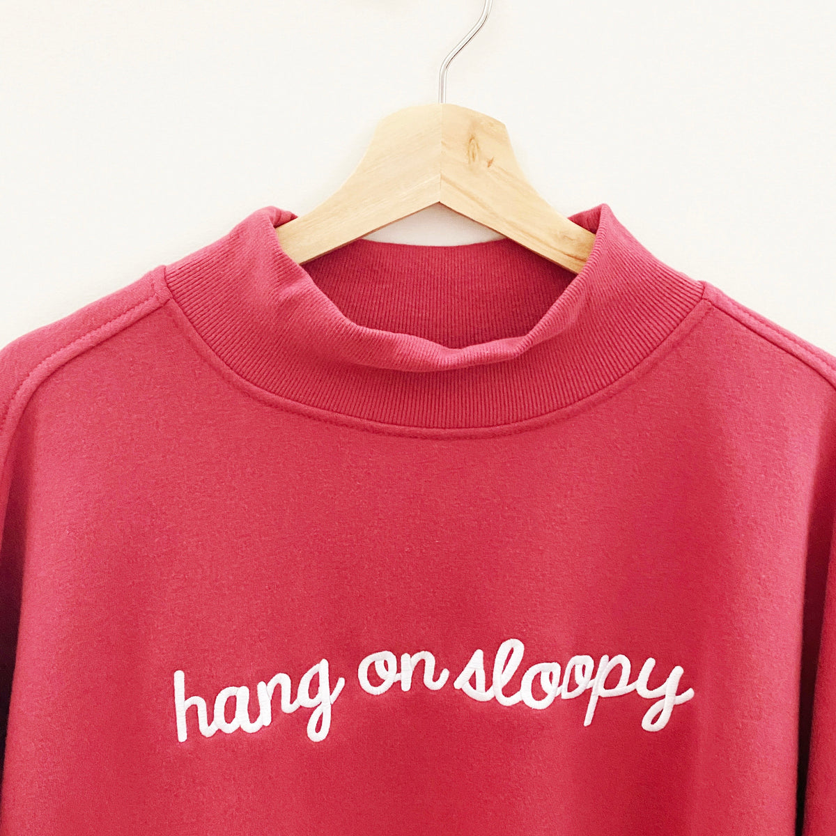 hang on sloopy stitched mock neck