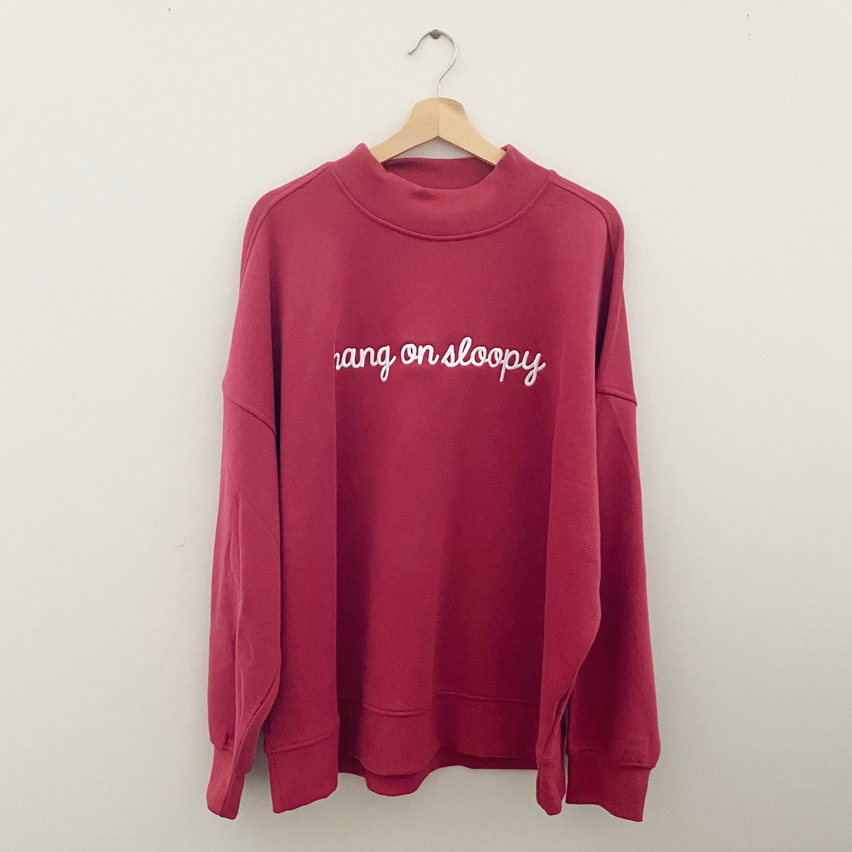 hang on sloopy stitched mock neck