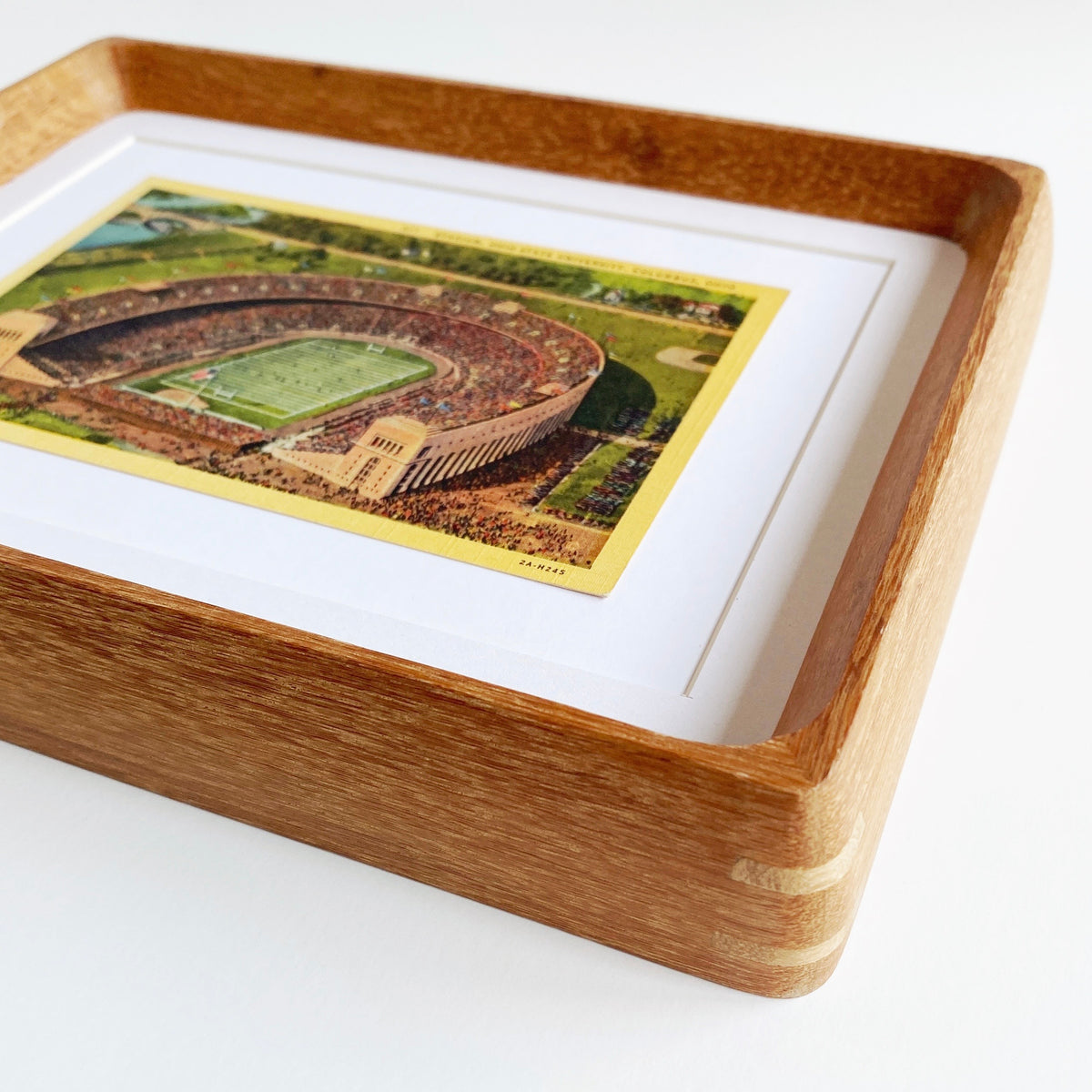 framed ohio state horseshoe #3 vintage postcard