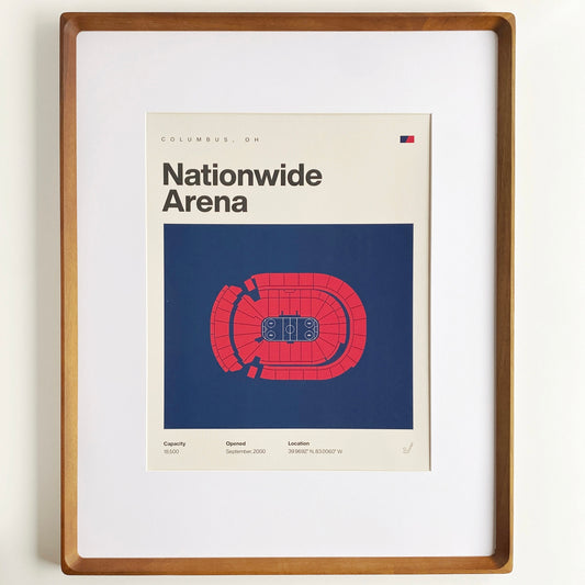 columbus blue jackets nationwide arena print