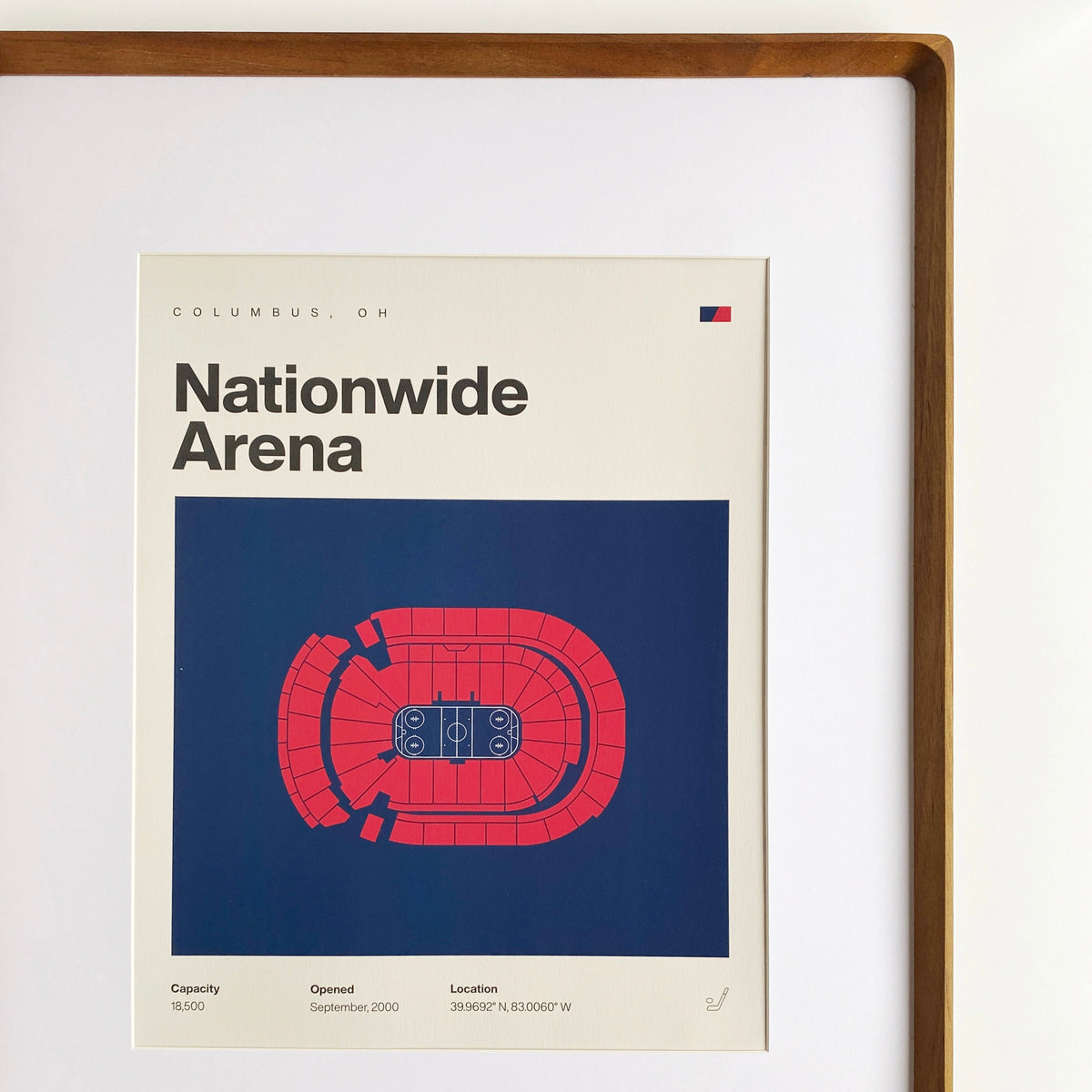 columbus blue jackets nationwide arena print