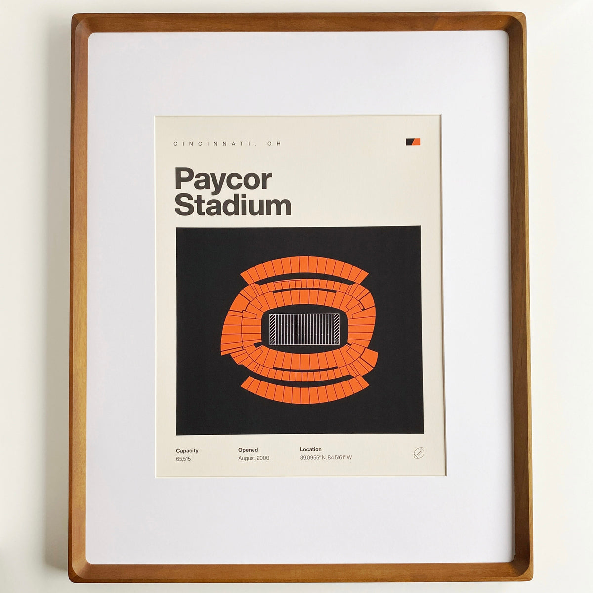 cincinnati bengals paycor stadium print
