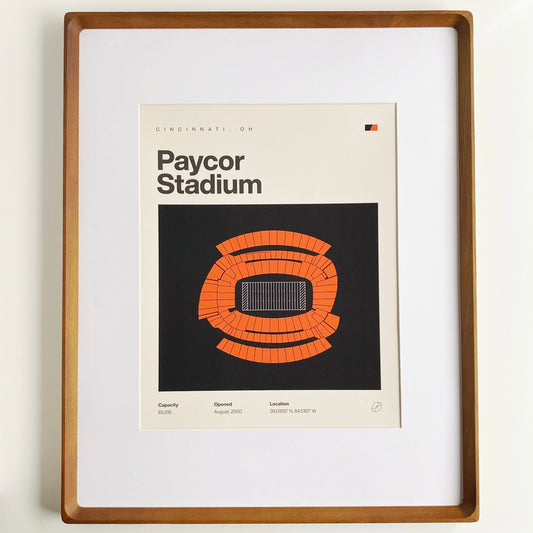 cincinnati bengals paycor stadium print