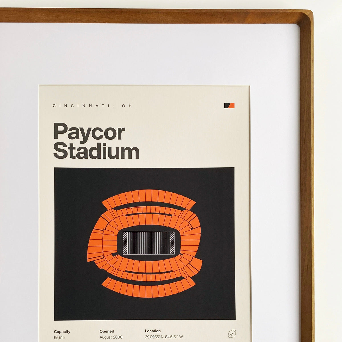 cincinnati bengals paycor stadium print