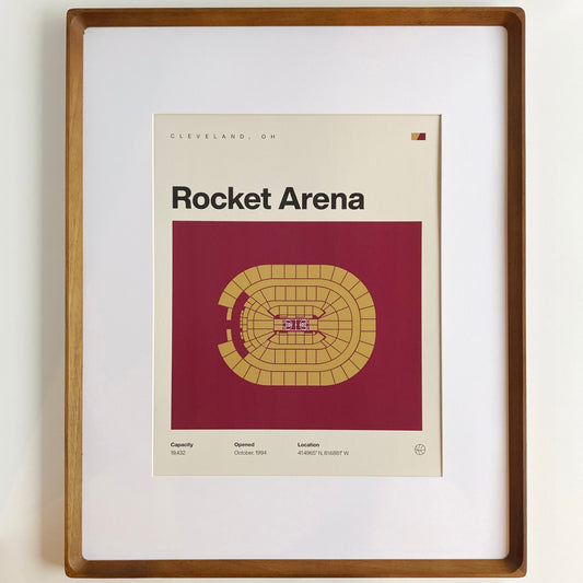cleveland cavaliers rocket arena print