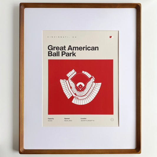 cincinnati reds great american ball park print