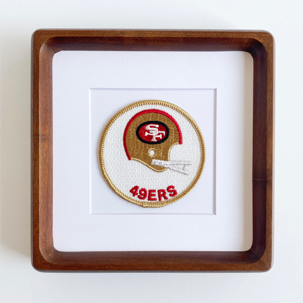 framed san francisco 49ers vintage patch