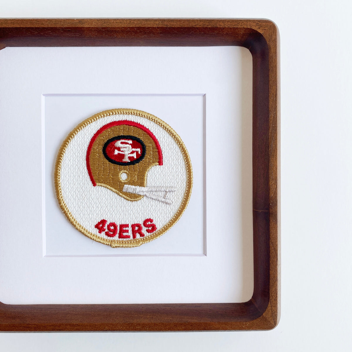 framed san francisco 49ers vintage patch